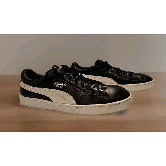 EUC PUMA Basket Classic LFS Black Size 12 - Picture 1 of 6